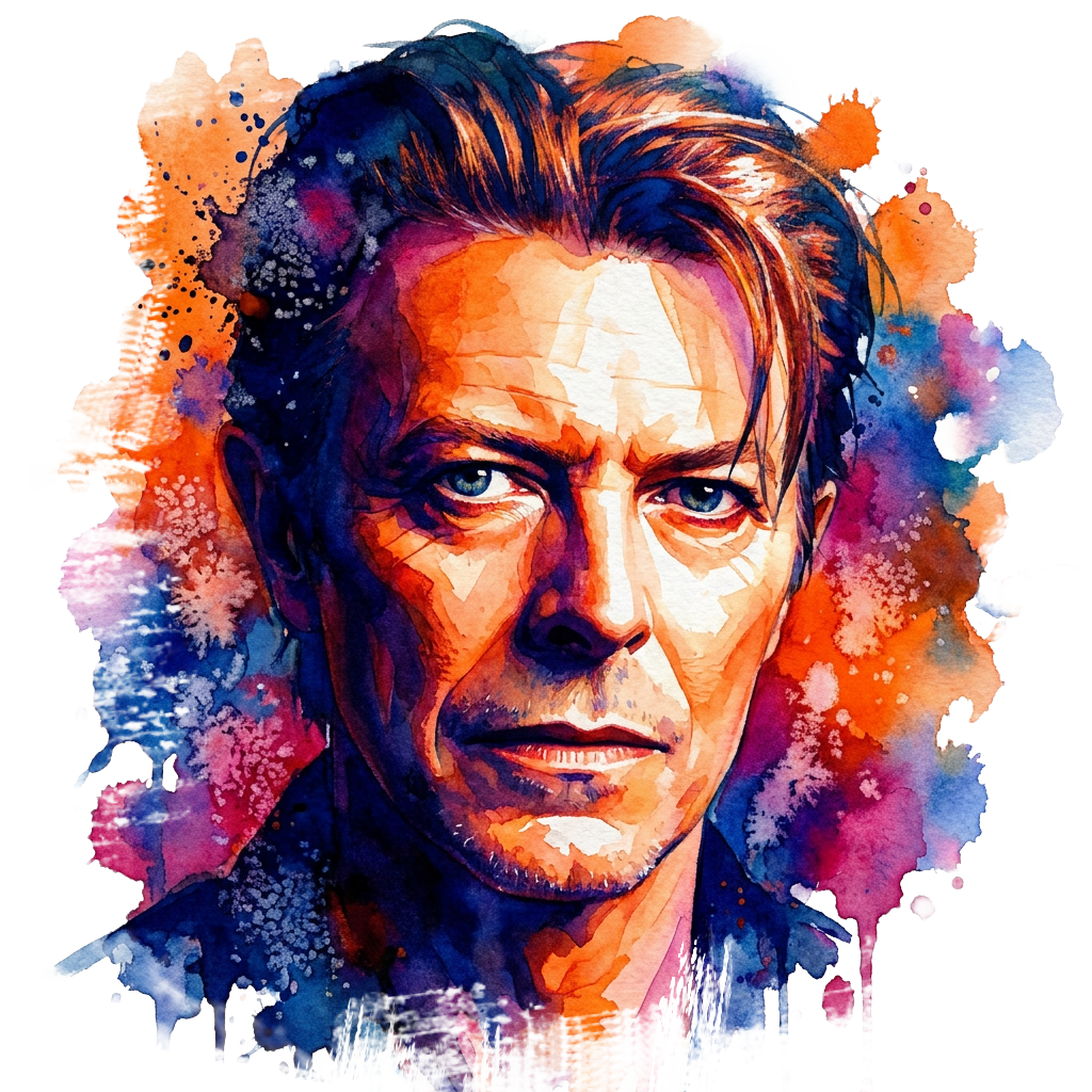 David Bowie _Digital Watercolour