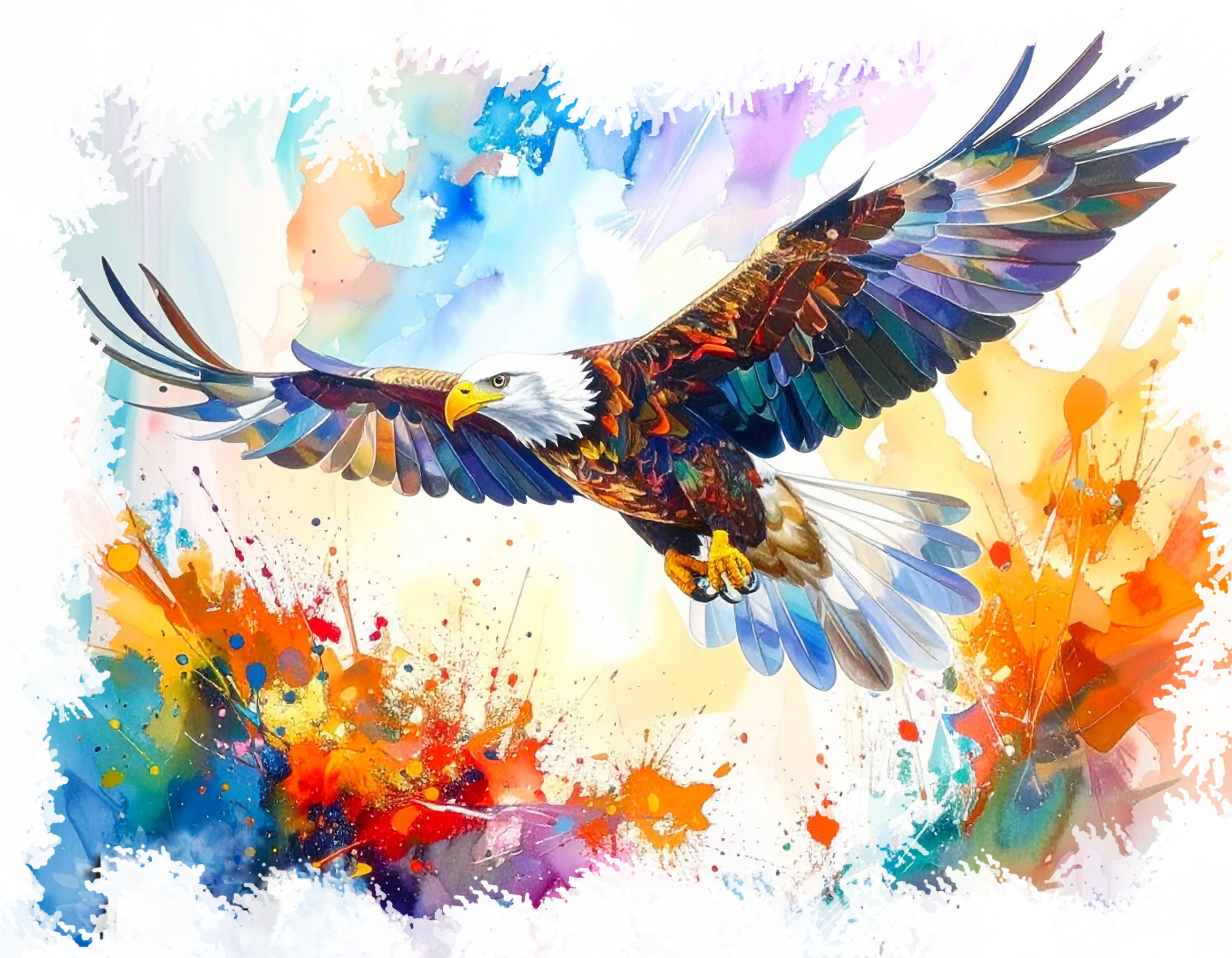 The Eagle - Digital Watercolour