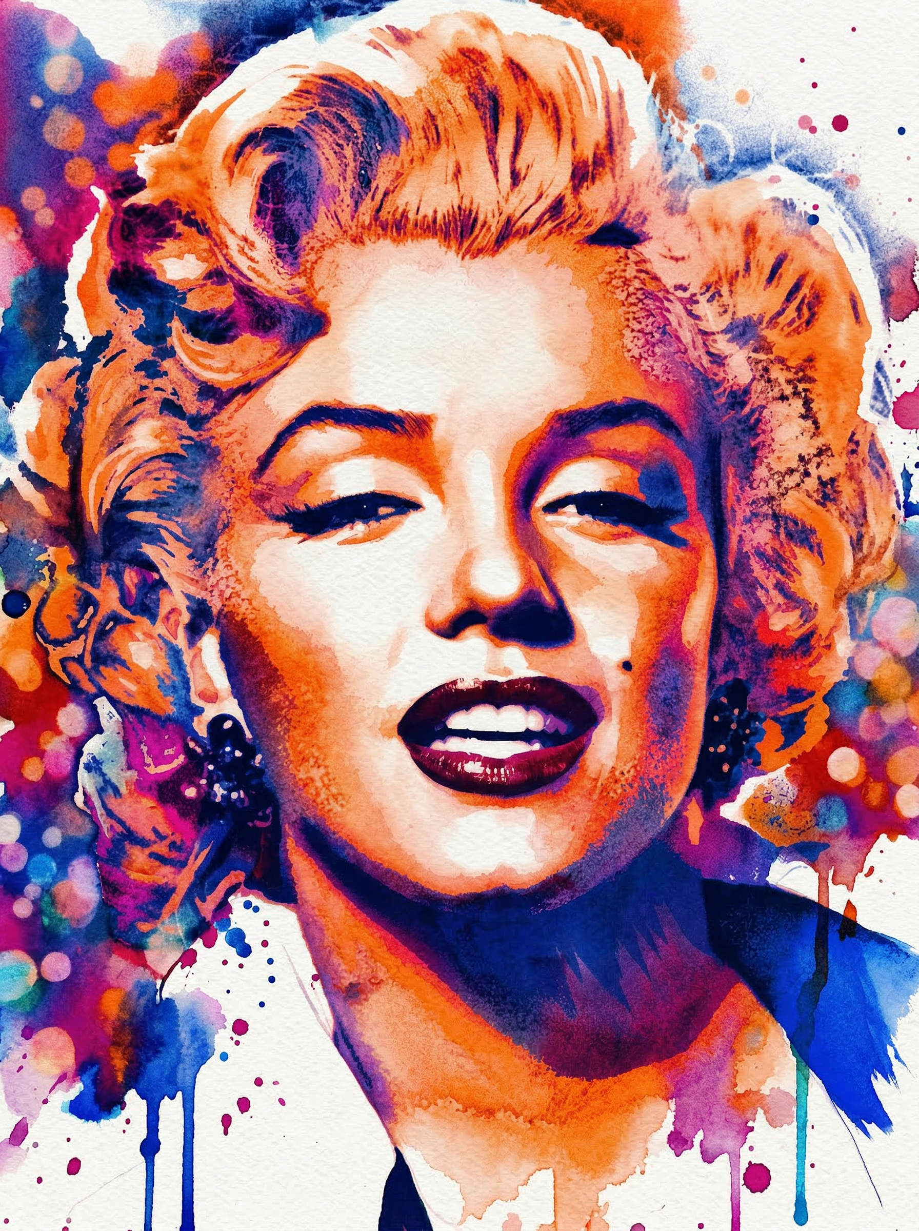 Marilyn Monroe - Digital Watercolour
