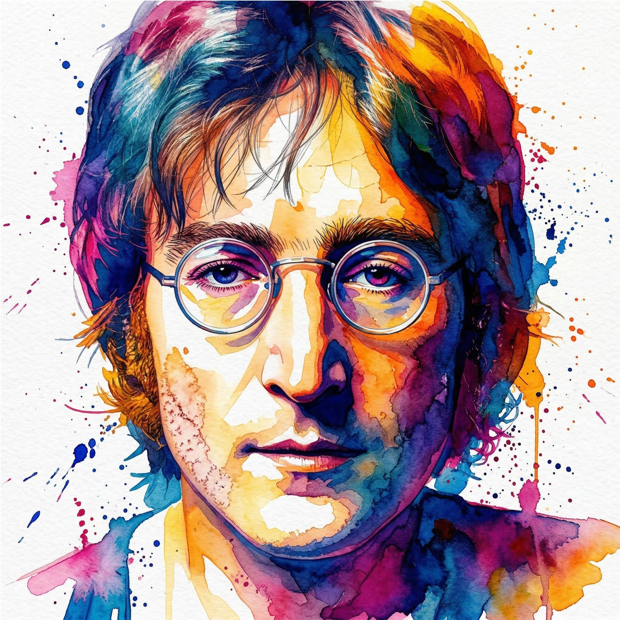 John Lennon Digital Watercolours
