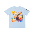 The Moose with Dirty Hippie logo- Pure Cotton Unisex T-Shirt