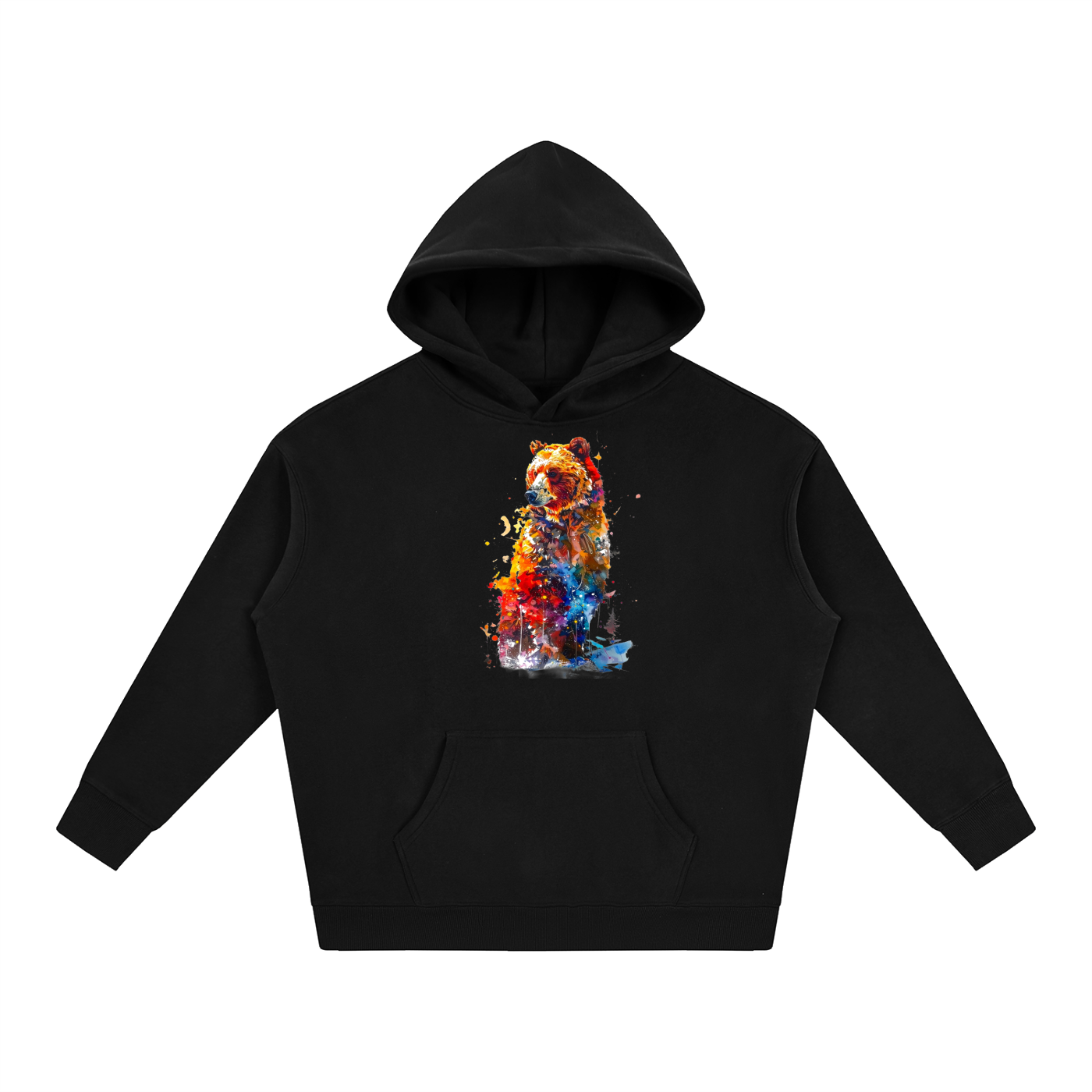 Majestic Grizzly - Oversize Fleeced Hoodie