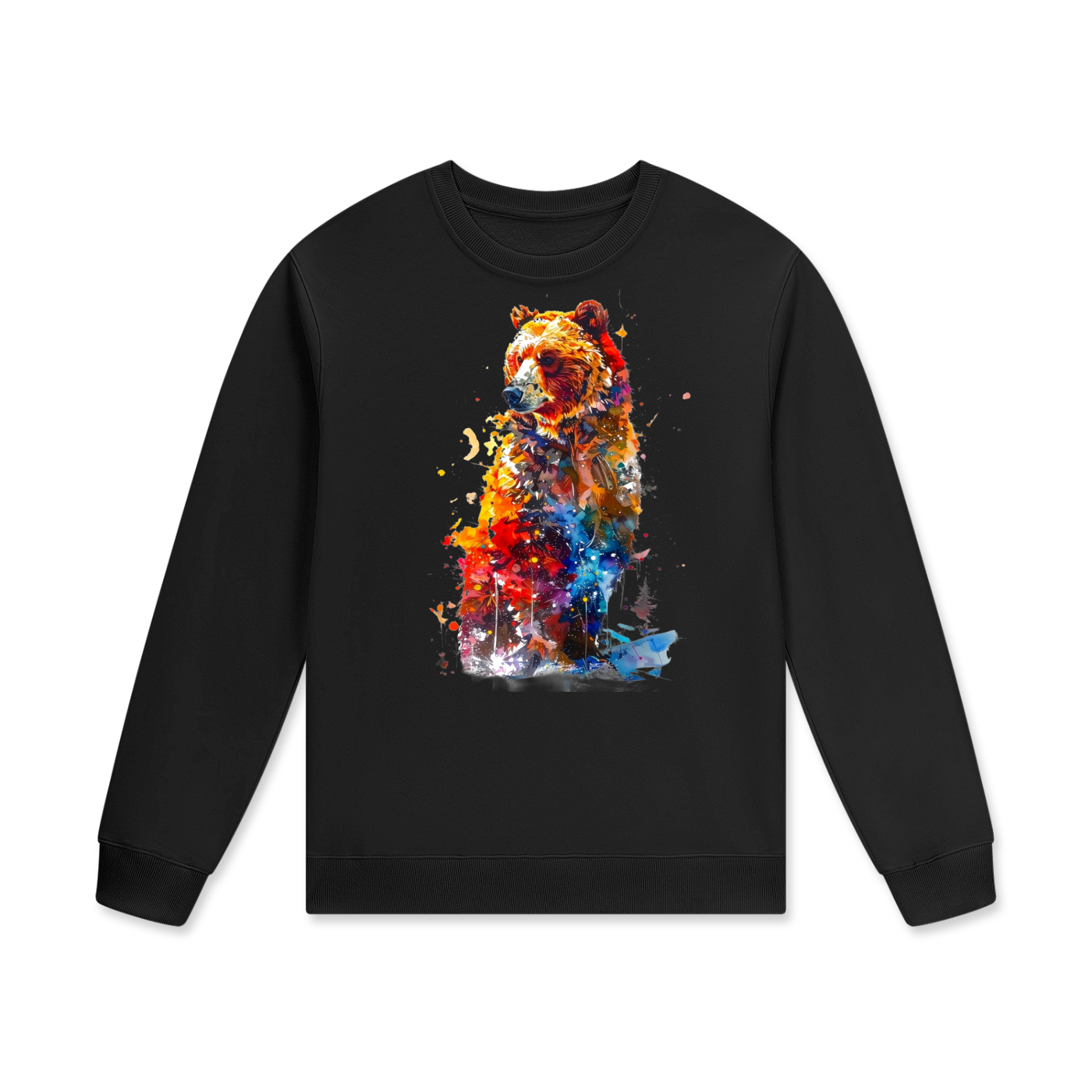 Majestic Grizzly - Streetwear Unisex Cotton Pullover