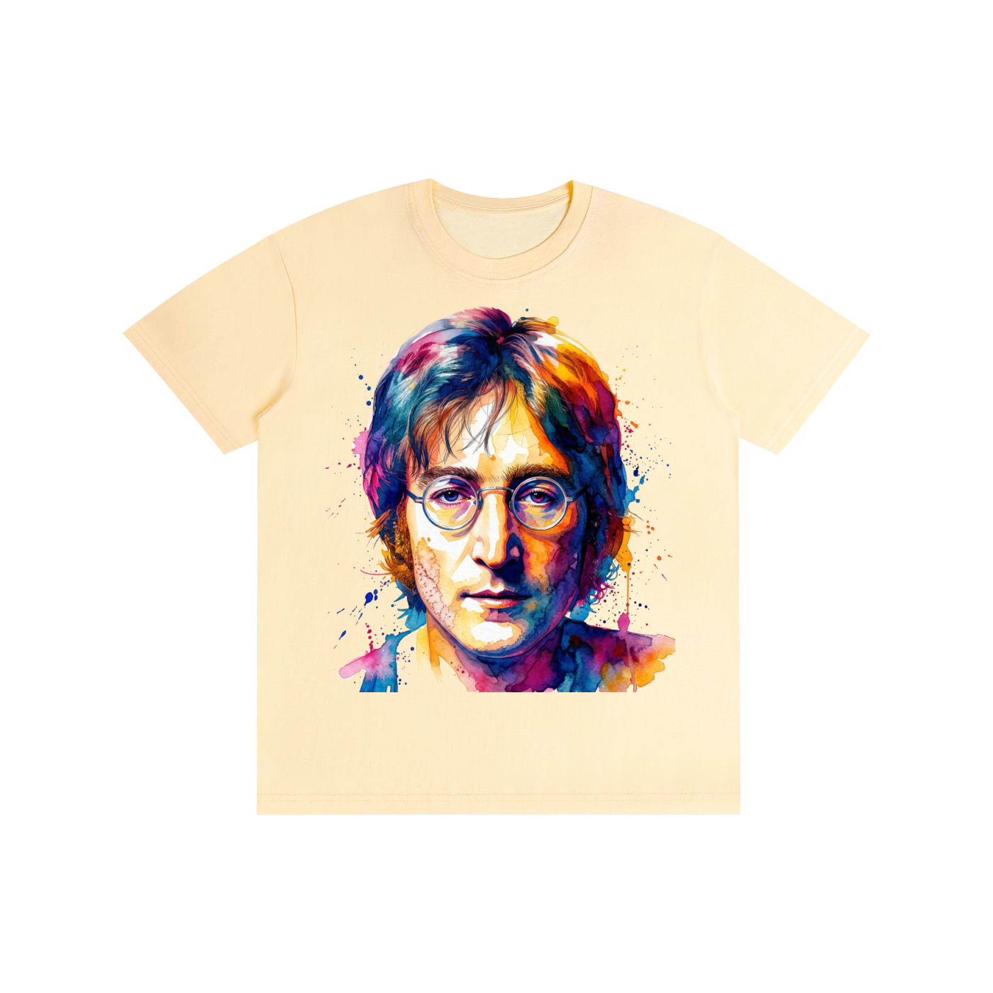 John Lennon - Digital Watercolour Unisex Tee