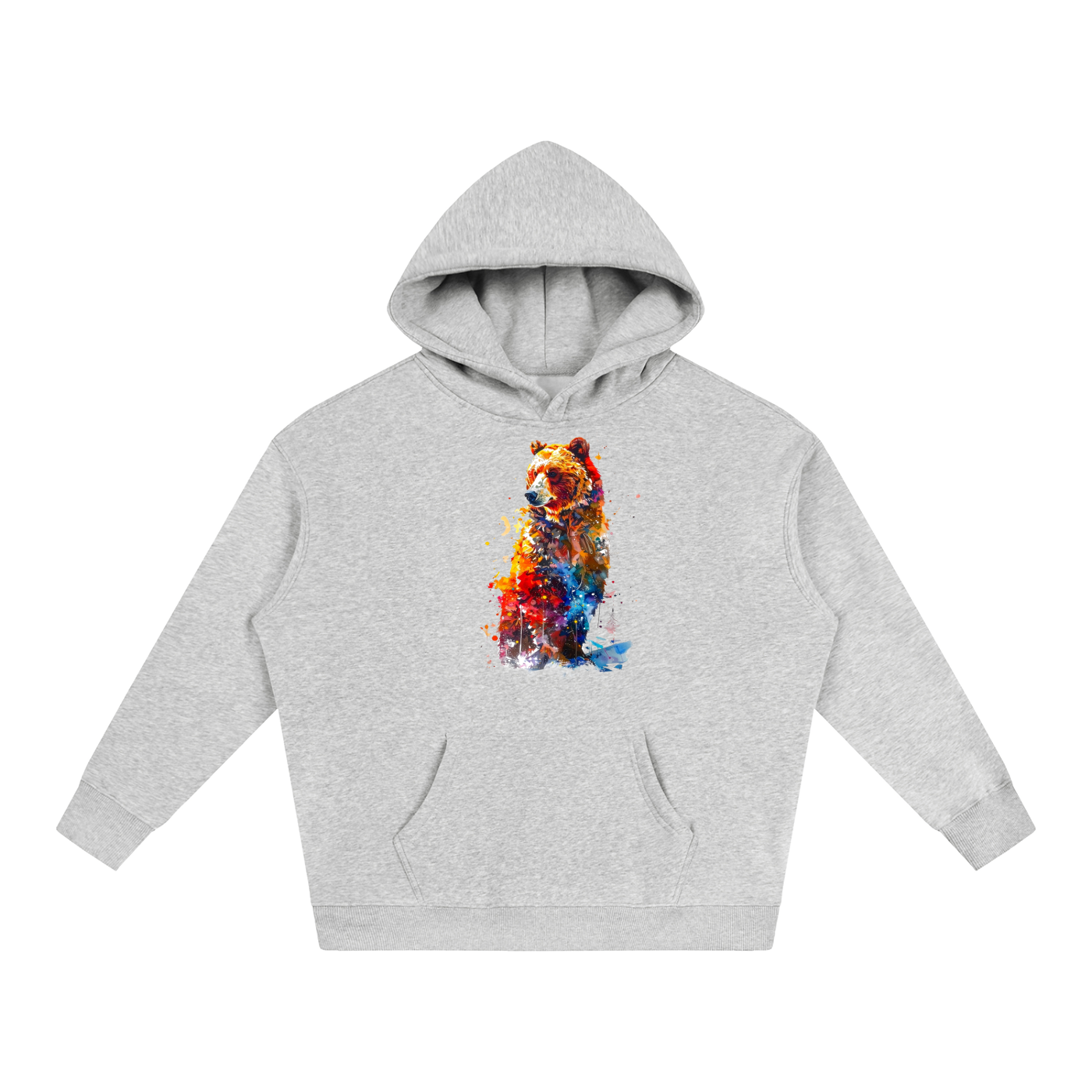 Majestic Grizzly - Oversize Fleeced Hoodie