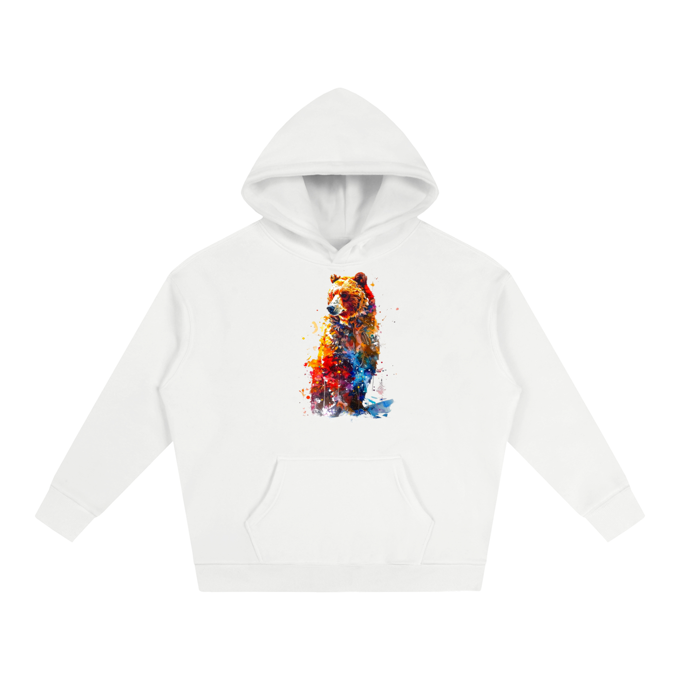Majestic Grizzly - Oversize Fleeced Hoodie